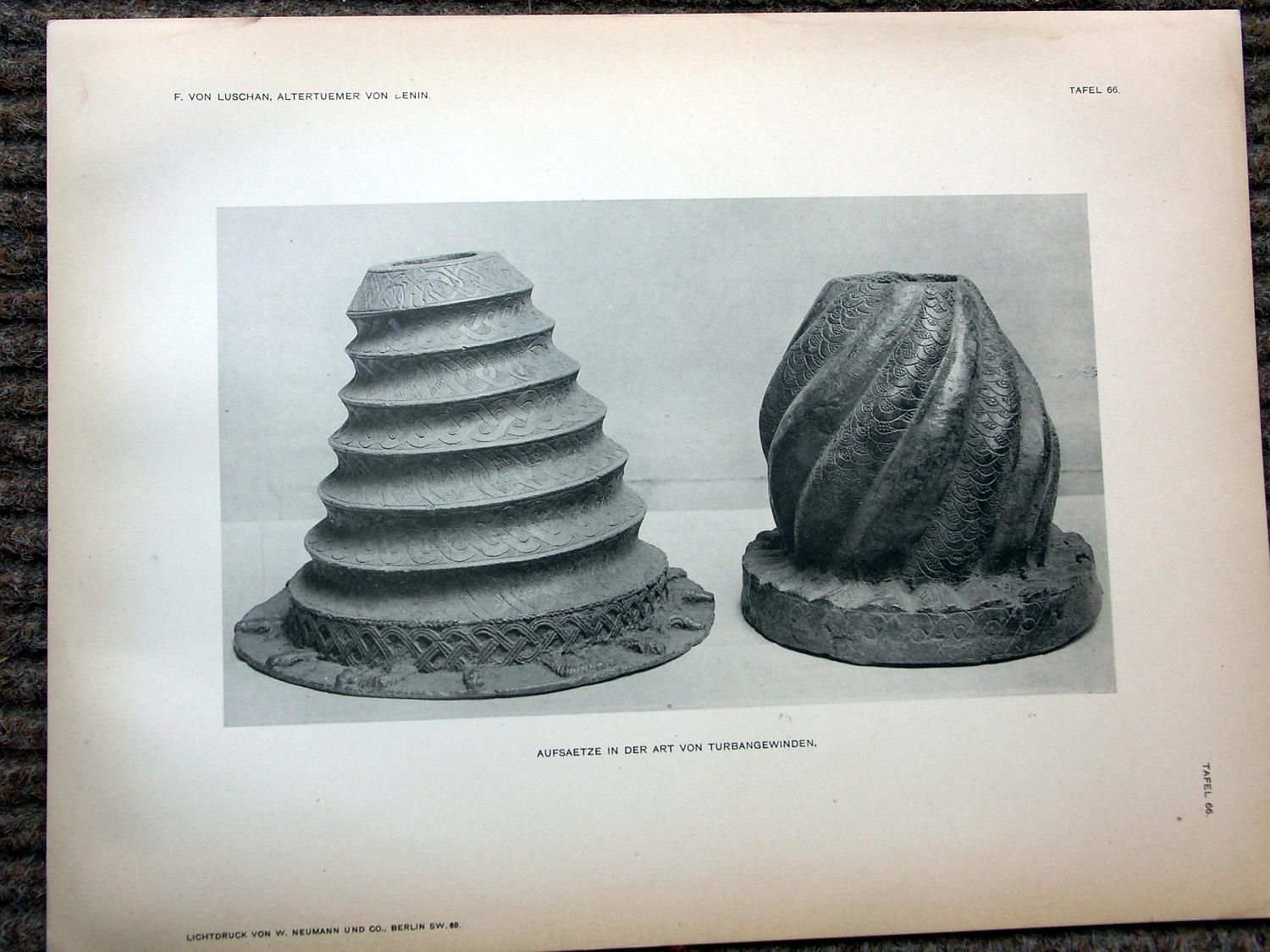 zz-lusc19,tafel 066 benin nigeria,bronze-aufsatz